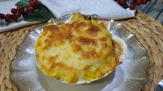 VIEIRAS RELLENAS GRATINADAS  PERFECTAS PARA NAVIDAD O DÍA ESPECIALPASO A PASO CON MAMBO¡¡¡¡ [upl. by Verger255]