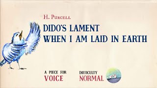 🎹 H Purcell  Didos Lament When I am Laid in Earth Piano Accompaniment Playback for Voice🎹 [upl. by Mccollum175]