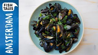 Simple STEAMED MUSSELS  Bart van Olphen [upl. by Ingmar610]