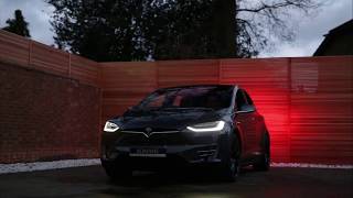 2017 Tesla Model X  Christmas Dance [upl. by Enois]