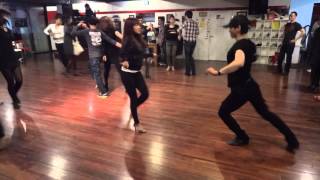 ArToM amp UmJi salsa freedance in CAFE DE TANGOBUSAN KOREA [upl. by Aroel]