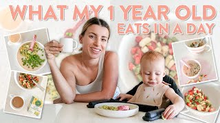 WHAT MY 1 YEAR OLD EATS IN A DAY  Easy and Healthy Meal Ideas for a Toddler [upl. by Ennayd299]