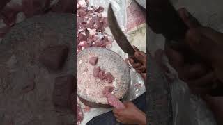 Chopping meat very satisfying shortfeed meat [upl. by Anila182]