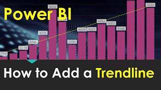 How to Enable the Trendline in Power BI [upl. by Nwahsav]