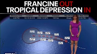 Francine pounds Louisiana monitoring several other areas of disturbed weather [upl. by Onitrof]