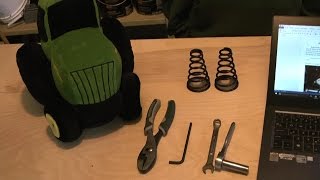 32 Deere 1025R1026R Seat Spring Installation  Kens BoltOn Hooks [upl. by Riaj550]