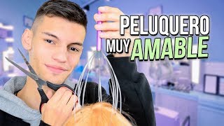 ASMR  PELUQUERO AMABLE  Corte virtual y Masaje Craneal  ASMR Español [upl. by Ylaek]