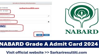 NABARD Assistant Manager Admit Card 2024 – Download Hall Ticket at nabardorg  Exam Date Out [upl. by Plusch]