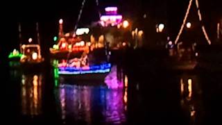 Corpus Christi harbor lights festival  Illuminated boat parade Part 1 [upl. by Ugo]