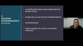 Agustina Borella y Gabriel Zanotti  Hayek fenomenología y hermenéutica [upl. by Dolloff]