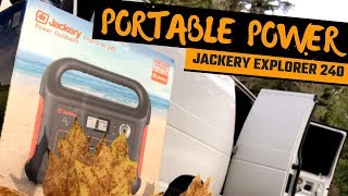 JACKERY EXPLORER 240  Portable Power Station VANLIFE [upl. by Ateekram]