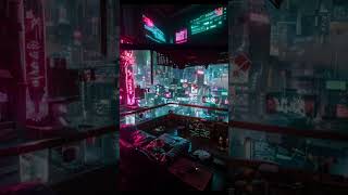 10 Hours of Relaxing Rain amp Cyberpunk City View – Watch the Full Video rainsounds cyberpunkcity [upl. by Stegman]