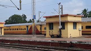 17644 Kakinada Port to Chengalpattu Circar Express Arrival Announcement In Samalkot Railway Station [upl. by Ahsina985]