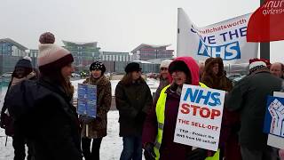 Kings Mill Hospital Sutton in Ashfield  Save Our NHS From Cuts [upl. by Oijile]