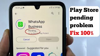 How To Fix Play Store Pending Problem  Solved Playstore Download Pending Problem 😕 [upl. by England]