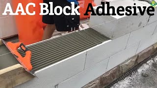 AAC Block Adhesive Chemical Application [upl. by Aruon173]