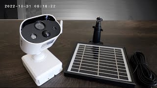 Zosi C306 Wireless Camera with Solar Panel charging AMAZON HD Camera [upl. by Esina]