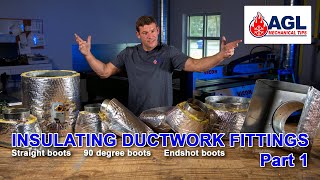 Insulating ductwork fittings Part 1  straight 90 degree endshot boots Mech Training  1031 [upl. by Cicenia]