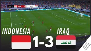 إندونيسيا 13 العراق أبرز لقطات المباراة • محاكاة من لعبة فيديو AsiaCup2023 [upl. by Upton]