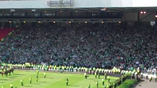 Hibs fans sing Glory Glory [upl. by Fitzgerald301]