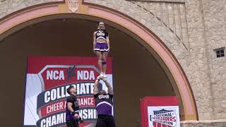 Kollin and Mckenzie Weber State 2019 NCA Partner Stunt [upl. by Attenahs]