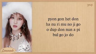 GIDLE Fate Easy Lyrics [upl. by Barry]