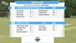 Whimple CC 2nd XI v Alphington and Countess Wear CC 2nd XI [upl. by Dodwell]