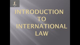 Introduction to International Law  Lecture Notes in Malayalam  Parus Legal World [upl. by Auhoj961]