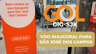 VOO INAUGURAL da GOL para São José dos Campos GIGSJK 32 [upl. by Jaworski646]