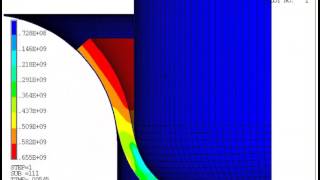 Deep drawing simulation with limited clearance Ansys LsDyna [upl. by Mourant]