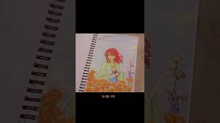 Drawing Shirayuki From Snow White With The Red Hairanime diy drawing art cute 2024 manga [upl. by Singh10]