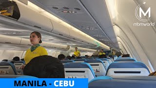 Cebu Pacific Airbus A330neo Flight Experience 5J 571 Manila to Cebu [upl. by Nolie]