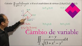 Integrales dobles  Cambio de variable  Jacobiano 01 [upl. by Bud761]