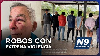 ROBOS CON EXTREMA VIOLENCIA  NOTICIERO 9 [upl. by Adur]