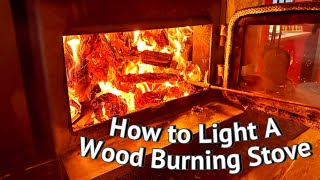 How To Use A Wood Burning 🔥 Stove  For Beginners [upl. by Oballa]