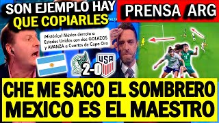 ARGENTINOS MARAVILLADOS se rinden ANTE MEXICO FEMENI  MX SACO A CAMINAR A EEUU HISTORICO Q JUEGO [upl. by Isaak701]