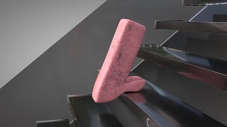 L Pentomino  Softbody Simulation ❤️ C4D4U [upl. by Idnal]