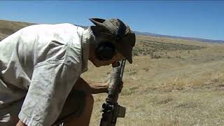 AR10 308 with Armaspec buffer piston gen4 at 410 yards 1 plate hit [upl. by Rew]