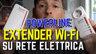 EXTENDER WiFi TRAMITE RETE ELETTRICA recensione AVM FRITZPowerline 1260E [upl. by Alburga939]