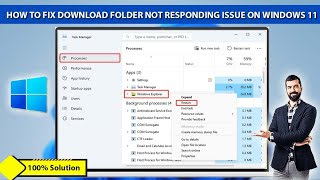 How to Fix Download Folder Not Responding Issue on Windows 11  Folder not responding  Windows 11 [upl. by Beyer139]