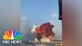 Massive Explosion In Lebanon Kills Dozens Injures Thousands  NBC Nightly News [upl. by Yelrahc629]