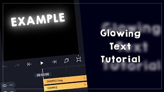 GLOWING TEXT TUTORIAL  alightmotion [upl. by Nidroj]