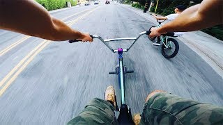 INTENSE BMX DOWNHILL RACE NO BRAKES [upl. by Libbie]