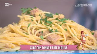 Sugo con tonno e patè di olive  È sempre mezzogiorno 15102021 [upl. by Anirehs257]