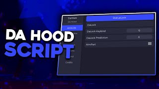 NEW BEST Da Hood Script GUI Hack  Aim Lock Silent Aim Anti Lock amp More [upl. by Cummins]