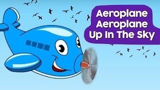 Aeroplane Aeroplane Up In The Sky  Nursery Rhymes Songs  English Nursery Rhymes  Amulya Kids [upl. by Senecal]