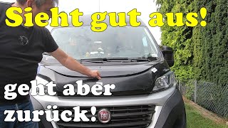 Gute Idee  aber Steinschlagschutz für Fiat Ducato Motorhaube Deflektor von OMAC geht zurück [upl. by Nannette]