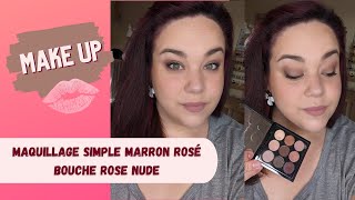 Maquillage simple dans les tons rosés marron [upl. by Aprile]