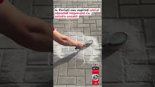 Cu ce scot petele de ulei de pe beton ciment sau pavaj trending diy beton paving detergenti [upl. by Fauver]