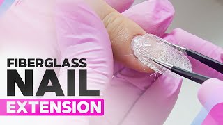 Fiberglass Nail Extension  Simple Pastel Almond Nails [upl. by Seessel727]